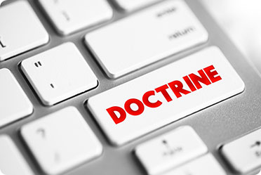 Image showing keyboard button “doctrine”